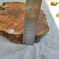 Rare Live Edge Olive Wood Slab – 37x43x2.5 cm, Natural Luster, Unique Grain, Sustainable Luxury for Epoxy & Art