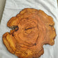 Rare Olive Wood Slab – Live Edge Unique Grain Sustainable Luxury – 40x42x2.5cm Premium Natural Luster - Olive Generic