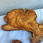 Rare Olive Wood Slab Set 2pcs 53x53cm - Super Dry 3% Moisture - Live Edge for Epoxy Resin, Guitar Body & Luxury Decor - Unique Grain.