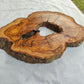 Rare Olive Wood Live Edge Slab – Premium Natural Luster – 28x36x3 cm – Sustainable Luxury - Olive Generic