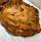 Rare Live Edge Olive Wood Slab (44x64cm) - Super Dry Epoxy Resin Lumber for Coffee Table, Clock & Guitar Body - Unique Natural Grain Art.