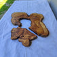 Rare Olive Wood Live Edge Slab 28x40cm - Ultra Dry Figured Lumber for Epoxy Resin Clock Guitar & Luxury Crafts