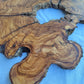 Rare Ancient Olive Wood Slab 43x53cm Live Edge Lumber for Epoxy Resin.
