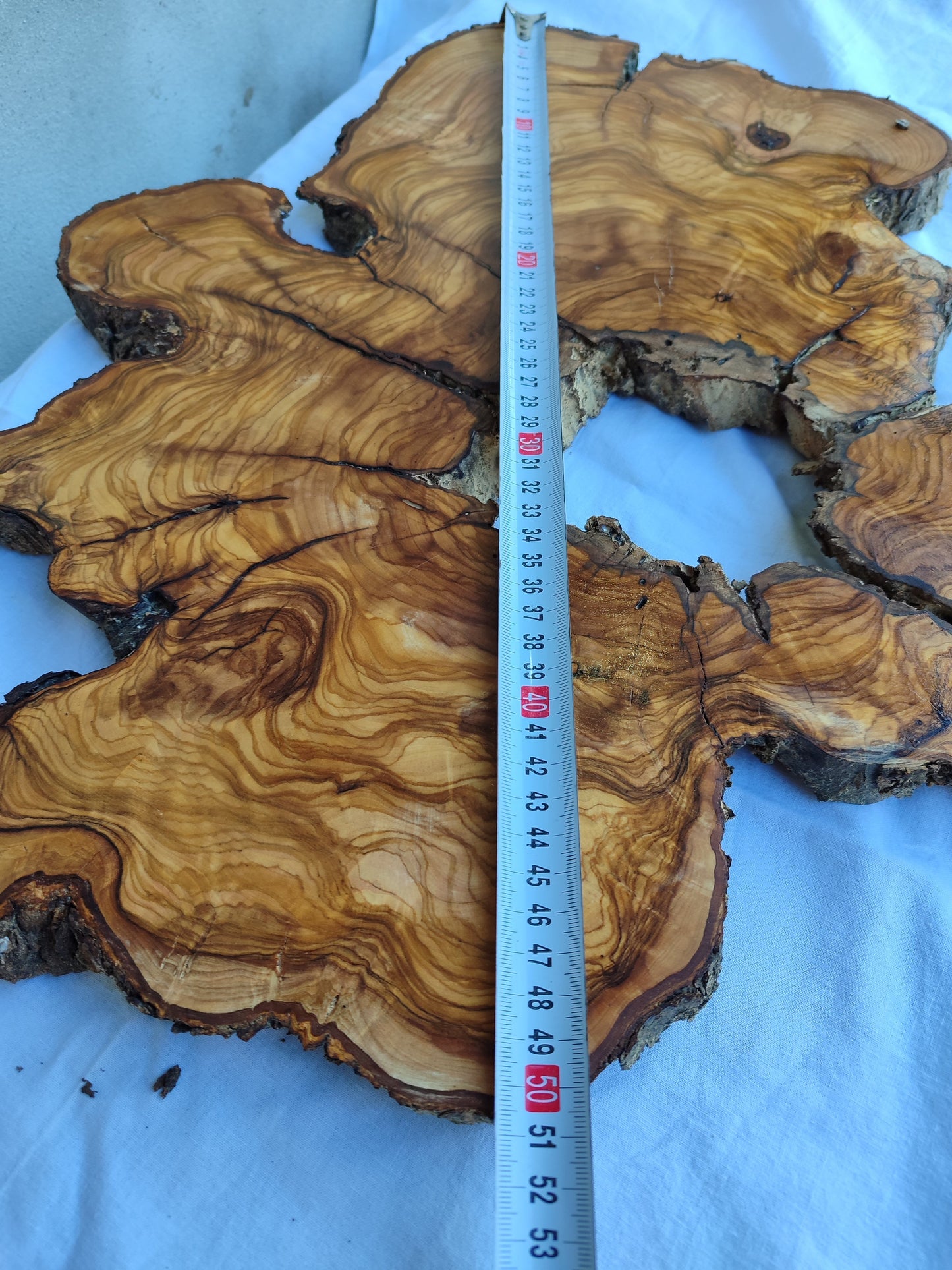 Rare 300yr Old Olive Wood Slab | Huge Live Edge for Epoxy Resin | Super Dry Unique Grain | Luthier Guitar Body & Clock Base | Luxury DIY.