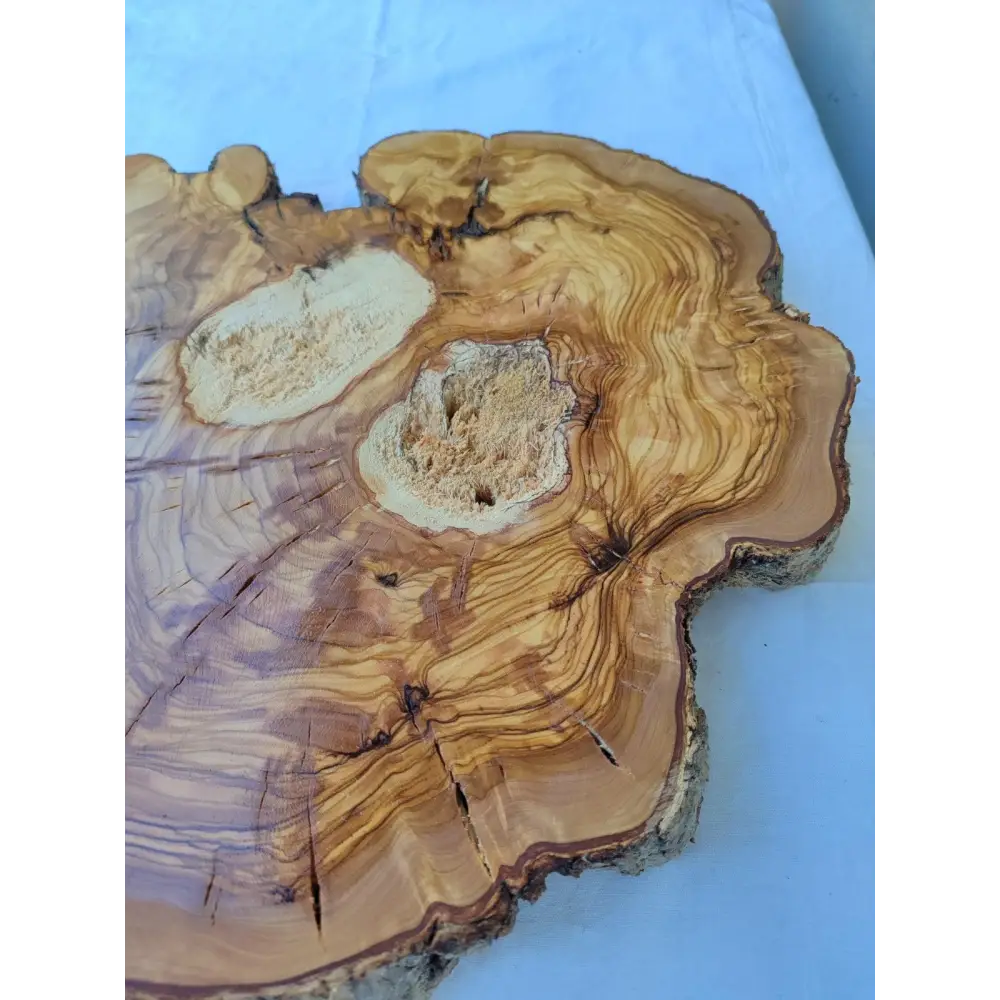 Ancient Olive Wood Slab 200+ Years | Thick Live Edge Olive Wood.
