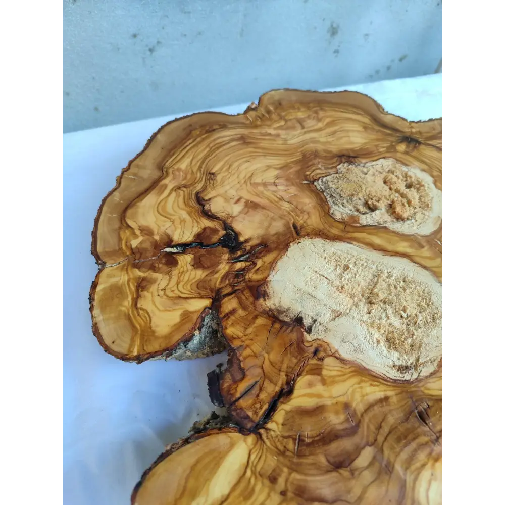 Ancient Olive Wood Slab 200+ Years | Thick Live Edge Olive Wood.