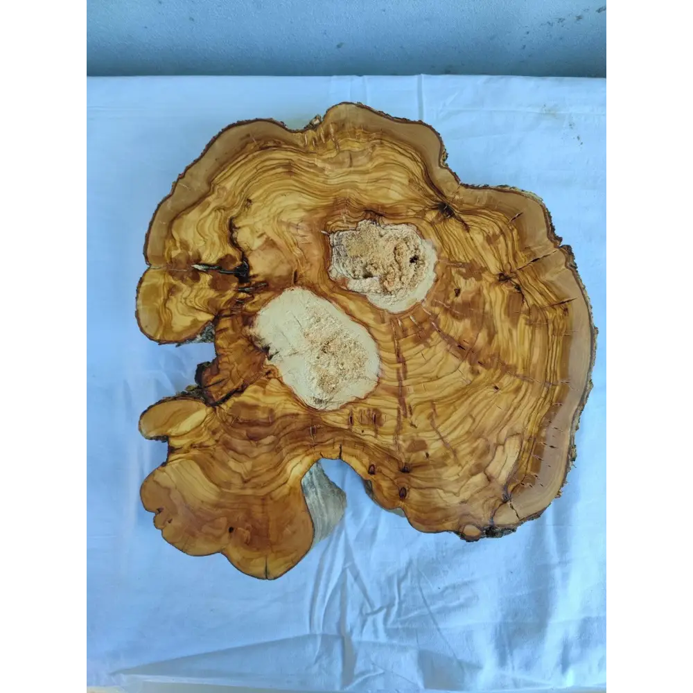 Ancient Olive Wood Slab 200+ Years | Thick Live Edge Olive Wood.