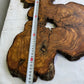Rare Olive Wood Slab 31x55cm for Epoxy Resin & Guitar Body | Live Edge Sustainable Luxury | Unique Grain Luthier Wood | Super Dry DIY Art.