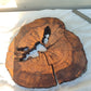 Rare Olive Wood Slab – Live Edge, Unique Grain, Sustainable Luxury for Epoxy & Artisan Crafts (37x37x2.5 cm)