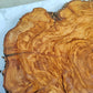Rare Olive Wood Live Edge Slab – 40x44x3 cm Unique Grain Sustainable Luxury for Epoxy Table Clock & Crafts - Olive