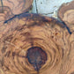 Rare Live Edge Olive Wood Slab – 33x40cm, Unique Grain, Natural Luster, Sustainable Luxury for Epoxy & Crafts