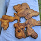 3pcs Rare Live Edge Olive Wood Slab 55x56cm | Super Dry 3% Moisture | Unique Grain for Epoxy Resin, Guitar Body & Luxury Art.
