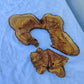 Rare Olive Wood Live Edge Slab 28x40cm - Ultra Dry Figured Lumber for Epoxy Resin Clock Guitar & Luxury Crafts