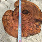 Rare Live Edge Olive Wood Slab - Premium 100% Natural - Unique Grain - Sustainable Luxury - 32x38x2.49 cm