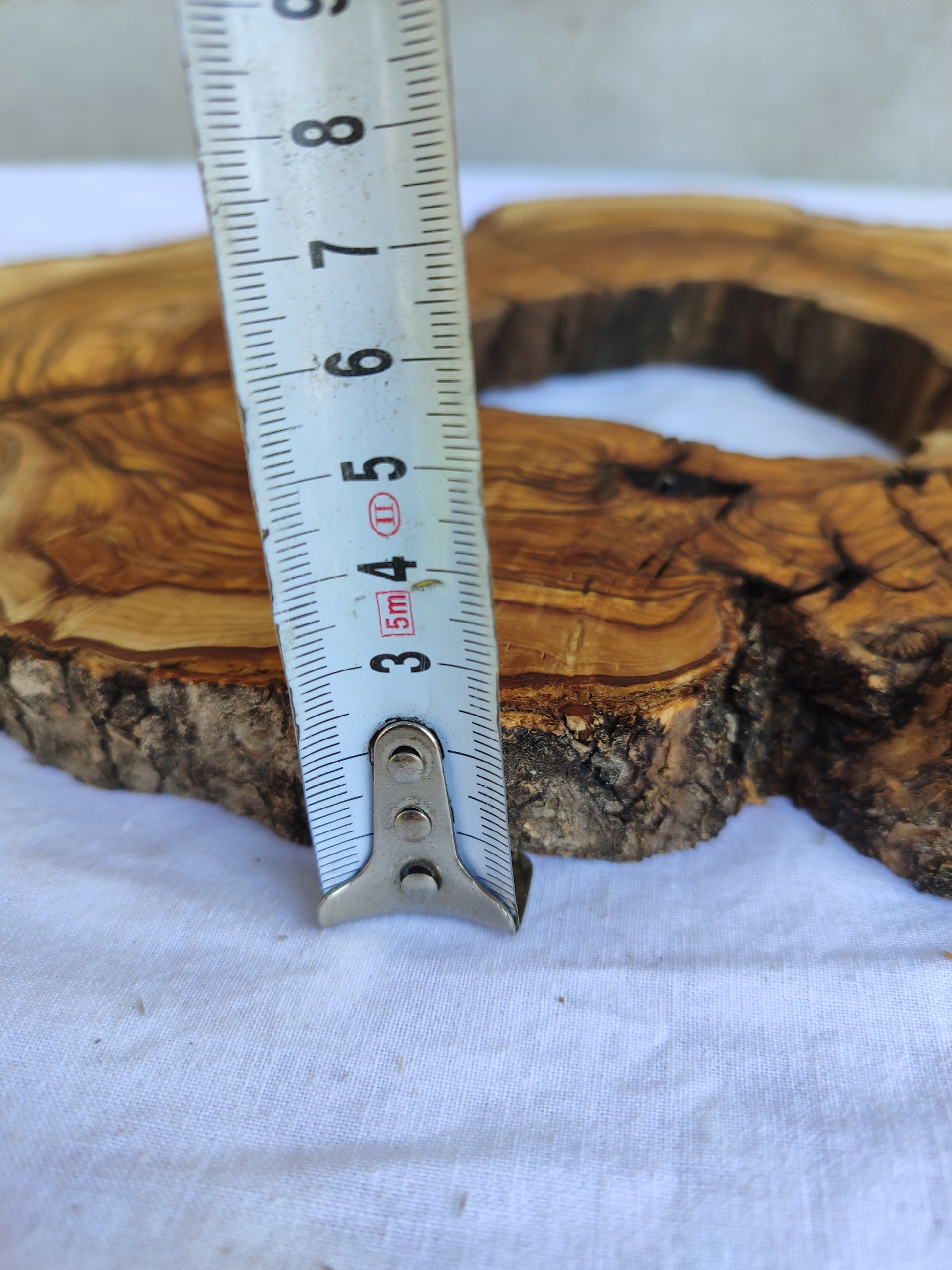 Rare Olive Wood Live Edge Slab 27x37cm | Super Dry 3% Moisture | Exotic Lumber for Epoxy Resin Luthier & Luxury Crafts
