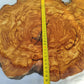 Rare Olive Wood Live Edge Slab – 39x44x3 cm Unique Grain Sustainable Luxury for Epoxy & Luxury Crafts - Olive Generic
