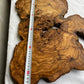 Rare Live Edge Olive Wood Slab (44x64cm) - Super Dry Epoxy Resin Lumber for Coffee Table, Clock & Guitar Body - Unique Natural Grain Art.
