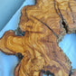 Rare 300+ Year Old Olive Wood Slab 17x20" - Live Edge for Epoxy Resin & Charcuterie - Kiln Dried Sustainable Luxury DIY Art.