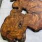 Rare Olive Wood Slab 31x55cm for Epoxy Resin & Guitar Body | Live Edge Sustainable Luxury | Unique Grain Luthier Wood | Super Dry DIY Art.