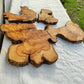 Rare Olive Wood Slab 53x55cm - Live Edge for Epoxy Resin & Coffee Table.