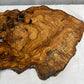Rare Olive Wood Slab 43x66cm | Live Edge for Epoxy Resin & Coffee Table | Premium Dry Luthier Wood | Unique Grain Sustainable Luxury Art.