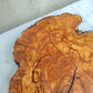 Rare Olive Wood Live Edge Slab – 40x44x2.5cm Unique Grain Sustainable Luxury - Olive Generic