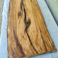 Rare Live Edge Olive Wood Slab – 33x80cm, Sustainable Luxury, Unique Grain, Natural Luster