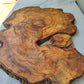 Epoxy Resin Olive Wood Slab Live Edge 37x50cm Coffee Table