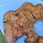 Rare Olive Wood Slab 51x51cm | Live Edge for Epoxy Resin & Coffee Table.