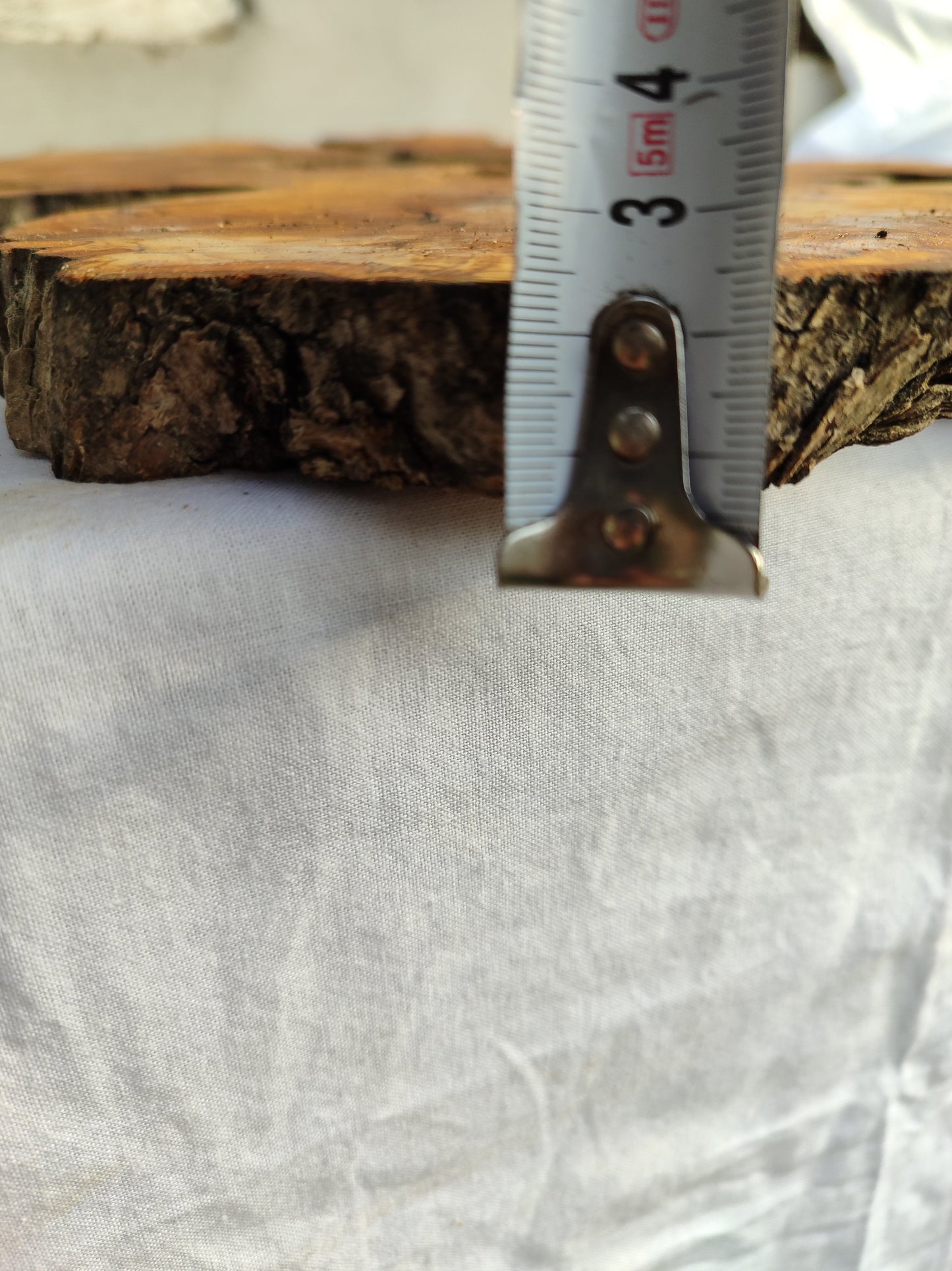 Rare Olive Wood Slab 53x55cm - Live Edge for Epoxy Resin & Coffee Table.