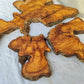 Rare Olive Wood Slab 53x55cm - Live Edge for Epoxy Resin & Coffee Table.
