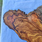 3pcs Rare Live Edge Olive Wood Slab 55x56cm | Super Dry 3% Moisture | Unique Grain for Epoxy Resin, Guitar Body & Luxury Art.