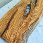 Rare Olive Wood Live Edge Slab – 28x80x3 cm – Unique Grain, Sustainable Luxury, Super Dry & Natural Luster for Epoxy, Table & Craft
