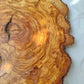 Rare Olive Wood Live Edge Slab – Sustainable Luxury Unique Grain 37x40x2.5cm Premium Natural Finish - Olive Generic