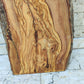 Rare Premium Olive Wood Live Edge Slab - Unique Grain - Sustainable Luxury