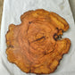Rare Olive Wood Slab – Live Edge Unique Grain Sustainable Luxury – 40x42x2.5cm Premium Natural Luster - Olive Generic