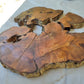 Rare Olive Wood Slab – Live Edge, Unique Grain, Sustainable Luxury | 40x44x2.5 cm