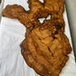 Rare Olive Wood Live Edge Slab 46x66cm - Super Dry Unique Grain for Epoxy Resin Art, Coffee Table & Luthier Craft - Sustainable Luxury.
