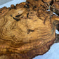 Rare Olive Wood Slab 42x65cm | Live Edge for Epoxy Resin & Wall Art | Unique Grain Sustainable Luxury | Super Dry DIY Craft Wood.