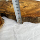 Rare Live Edge Olive Wood Slab (44x64cm) - Super Dry Epoxy Resin Lumber for Coffee Table, Clock & Guitar Body - Unique Natural Grain Art.