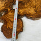 Rare Olive Wood Slab 42x65cm | Live Edge for Epoxy Resin & Wall Art | Unique Grain Sustainable Luxury | Super Dry DIY Craft Wood.