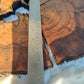 Rare Olive Wood Slab – Live Edge, Unique Grain, Sustainable Luxury for Epoxy & Artisan Crafts (37x37x2.5 cm)