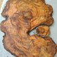 Epoxy Resin Olive Wood Slab Live Edge 37x50cm Coffee Table