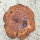 Rare Olive Wood Slab - Live Edge Premium Natural Luster - Sustainable Luxury, Unique Grain, 33x40x2.5 cm