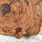 Rare Olive Wood Slab – Live Edge Unique Grain, Sustainable Luxury, 32x40x2.5cm