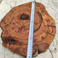 Rare Olive Wood Slab – Live Edge, Unique Grain, Sustainable Luxury – 32x38x2.5 cm