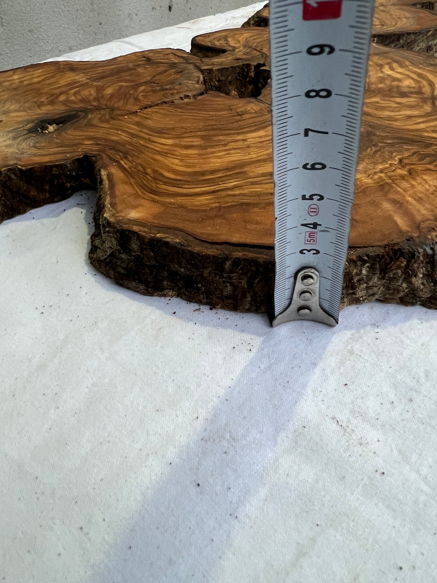 Rare Olive Wood Slab 31x55cm for Epoxy Resin & Guitar Body | Live Edge Sustainable Luxury | Unique Grain Luthier Wood | Super Dry DIY Art.