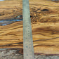 Rare Olive Wood Live Edge Slab – 28x80x3 cm – Unique Grain, Sustainable Luxury, Super Dry & Natural Luster for Epoxy, Table & Craft