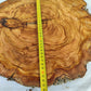 Rare Olive Wood Live Edge Slab – 42x43x2.5 cm Unique Grain Sustainable Luxury Premium Natural Finish Epoxy Friendly