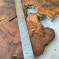 Rare Live Edge Olive Wood Slab – 37x43x2.5 cm, Natural Luster, Unique Grain, Sustainable Luxury for Epoxy & Art